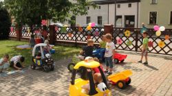 W ruch poszły także przedszkolne pojazdy