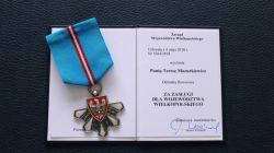 Odznaka Honorowa „Za Zasługi dla Województwa Wielkopolskiego” wręczona Pani Dyrektor Teresie Mazurkiewicz