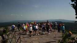 Szczeliniec Wielki. Na szczycie Sudetów