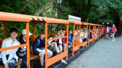 Powrót pociągiem z kopalni złota w Złotym Stoku