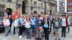 Kłodzko - przed ratuszem