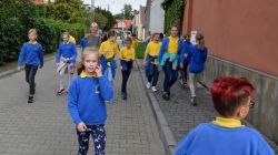 uczniowie podczas manewrów